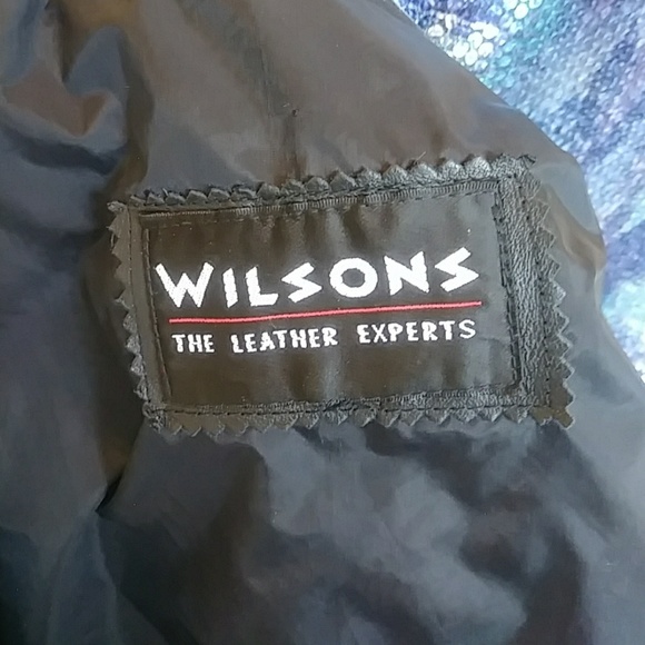 VINTAGE WILSON'S 100% GENUINE LEATHER SUEDE BLACK FRINGE CROP JACKET - Picture 8 of 10